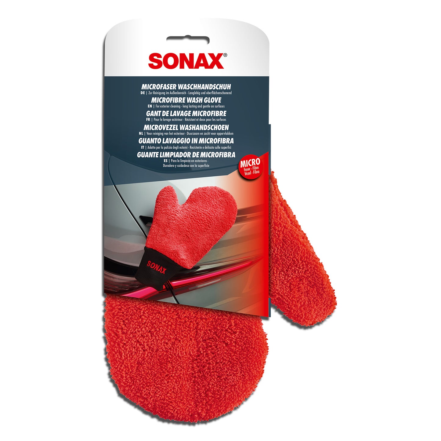 قفاز الغسيل من الألياف الدقيقة من SONAX